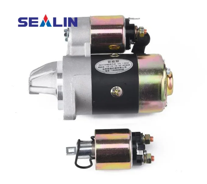 QD114A QD114 Electric Starter for 170F 178F 186F Diesel Engine - 12V 0.8KW