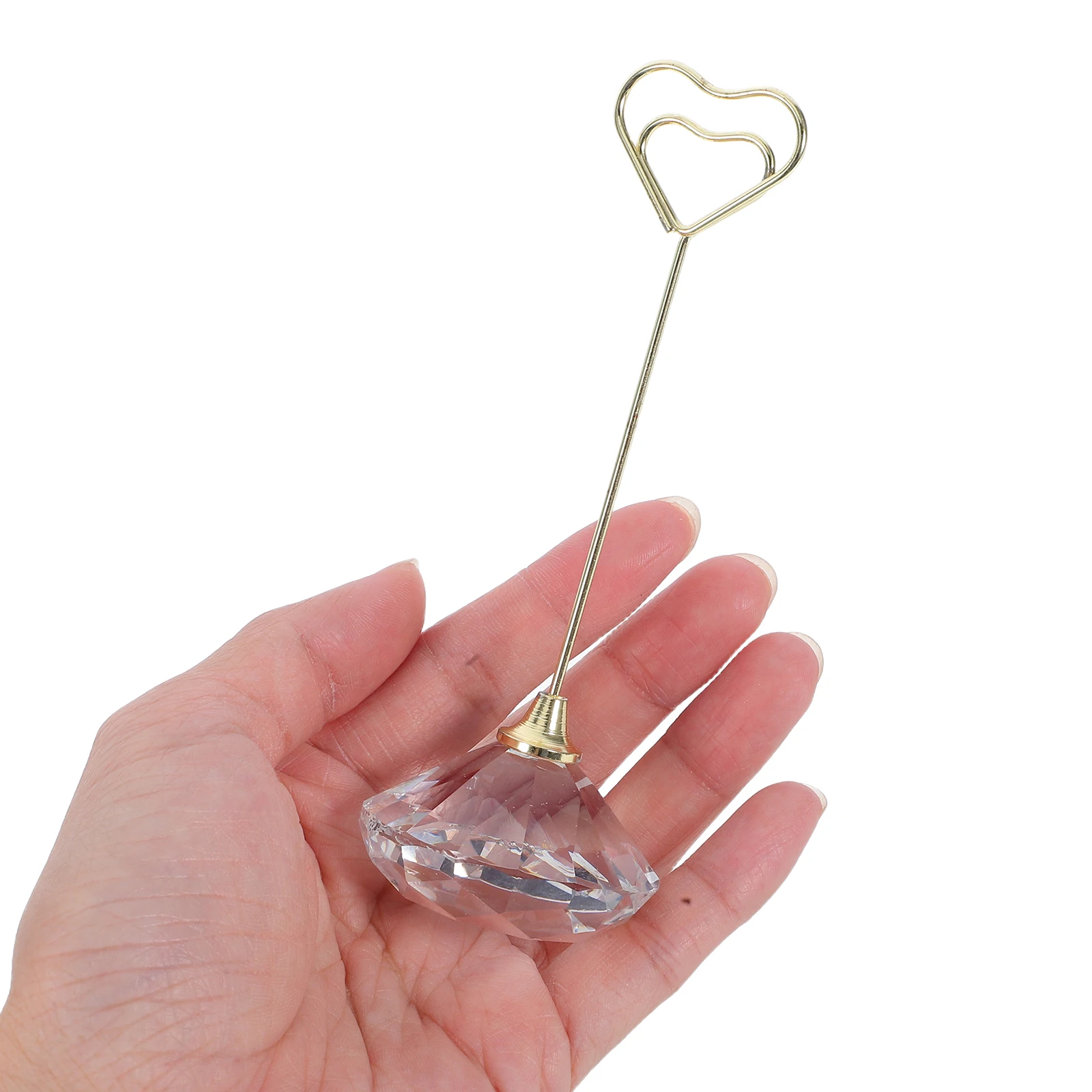

Photo Clip Holder Creative Note Card Stand Desktop Decorative Memo Clips Table Top Photo Holders Valentine Wedding Paper Clips