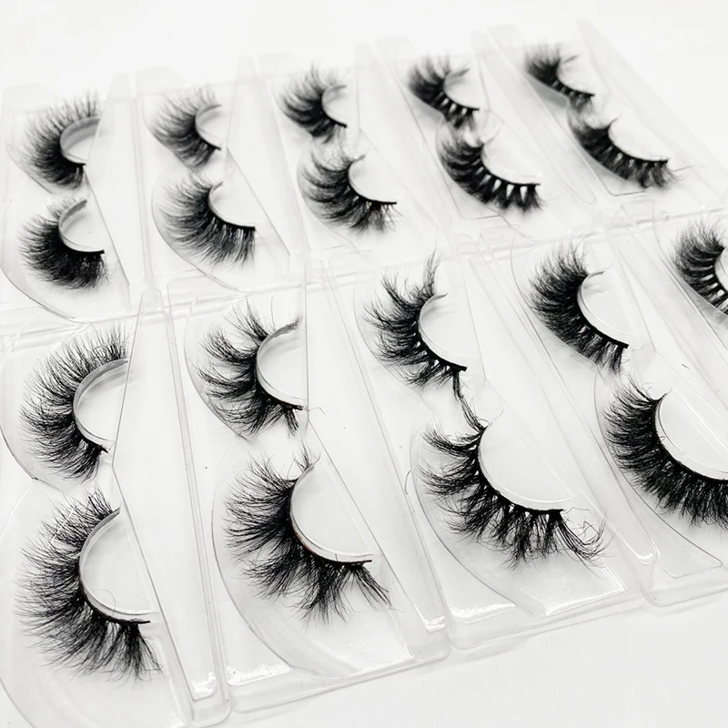 Cils de maquillage réutilisables, doux et fins, naturels et longs, 25 paires