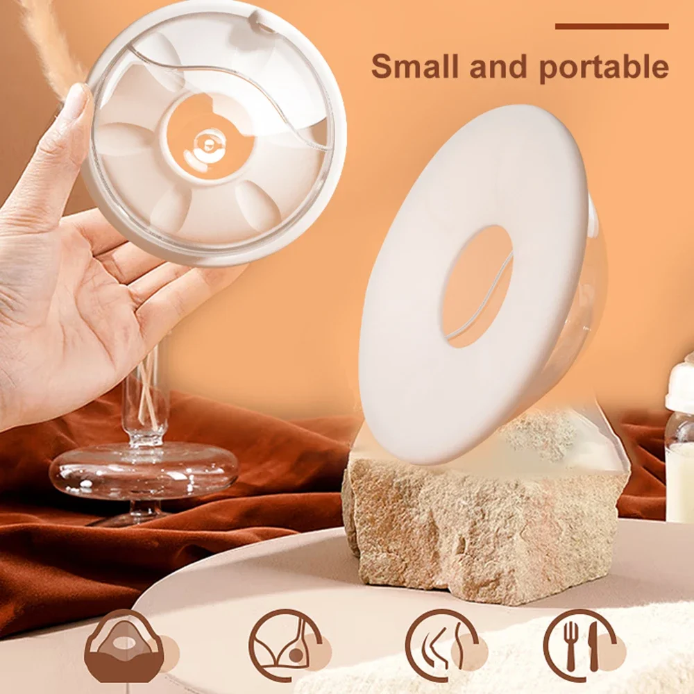 2 ชิ้น Wearable Milk Saver สําหรับให้นมบุตร Manual Breastmilk Collector ซิลิโคนเปลือกนม Catcher