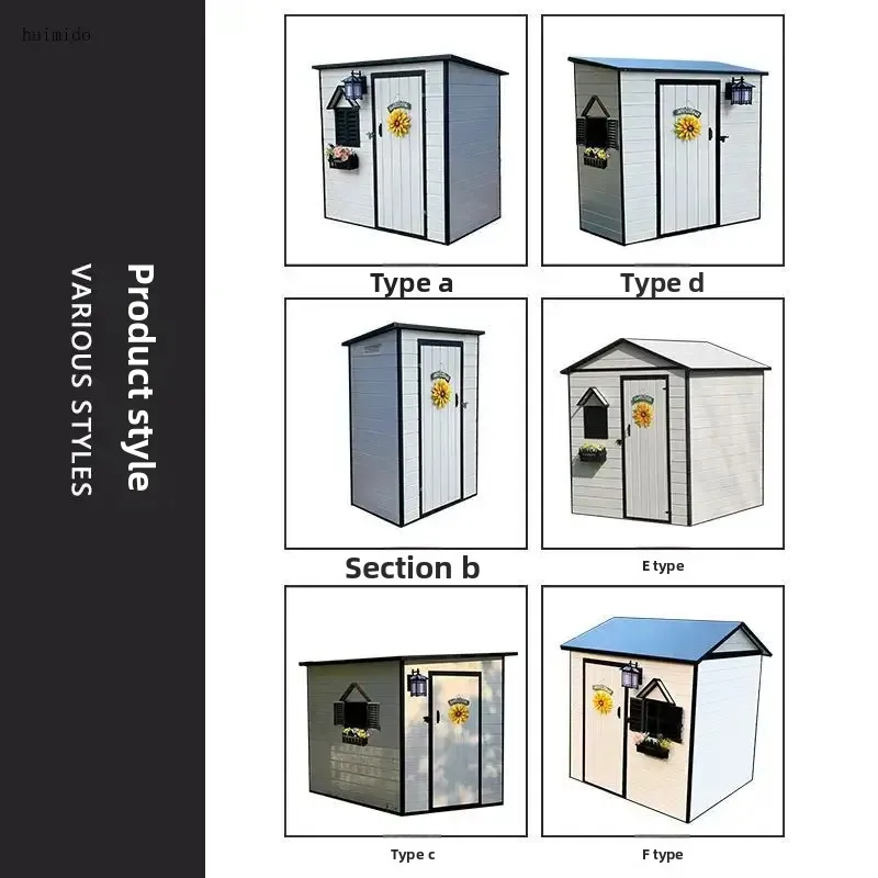 6x6 FT Metal Outdoor Tool Storage Shed with Windows, Lockable Tool Shed, Waterproof Warehouse for Backyard and Garden