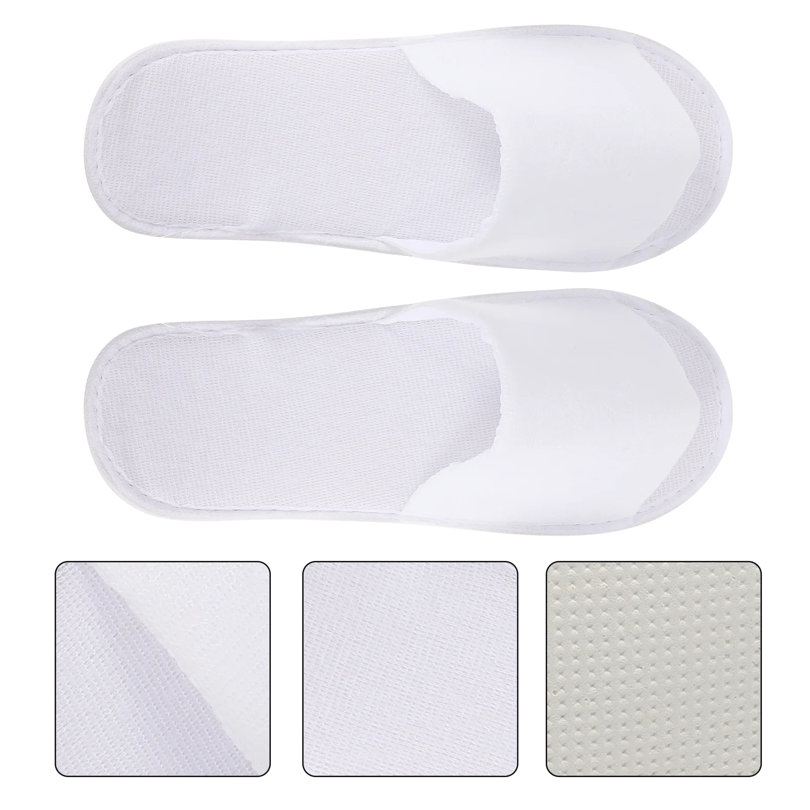 

10Pairs Disposable Slippers Hotel Guest Slippers Lightweight Soft Indoor Home Spa Travel Salon Disposable Hotel Room Slipper