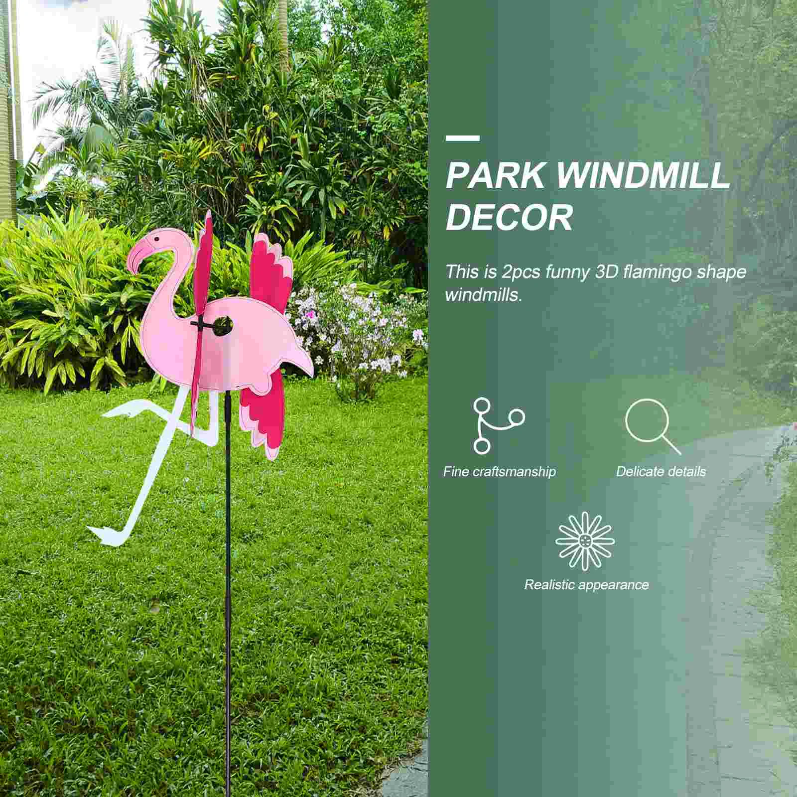 Outdoor Decor Playset Flamingo Pinwheel Whirligig Wind Deterrent Windmill Garden Floral Toys
