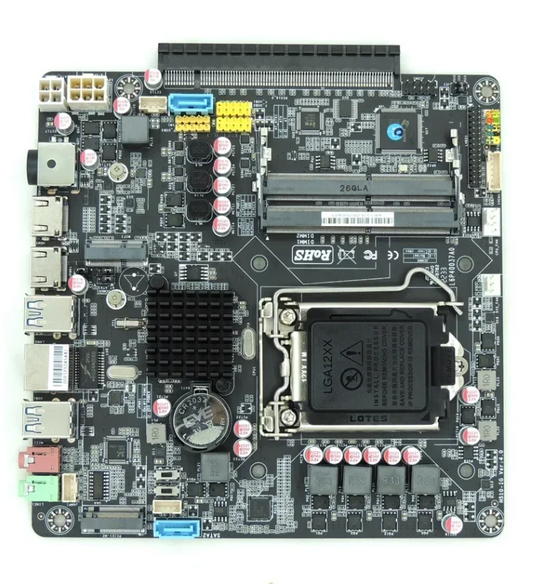 New H510 Thin itx Side-plug Graphics Motherboard 10th Generation 11th Generation All-in-One PC HTPC Industrial Control Board DC