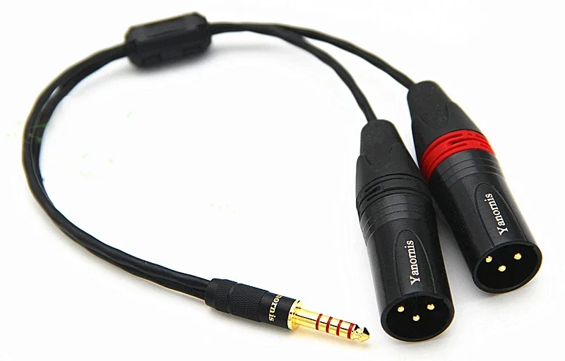 HiFi 4.4mm Balance to 2 XLR 3 Pin 3P Male to Male Audio Adapter Cable for pha2a wm1a 1z zx300a