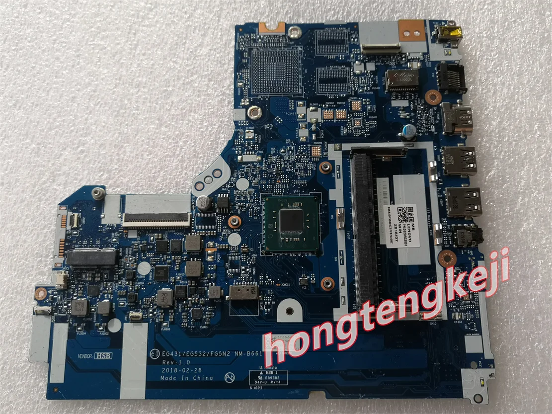 

Used 5B20R33801 For Lenovo ideapad 330-15IGM Motherboard with N4000 cpu eg431 eg532 fg5n2 nm-b661 test ok