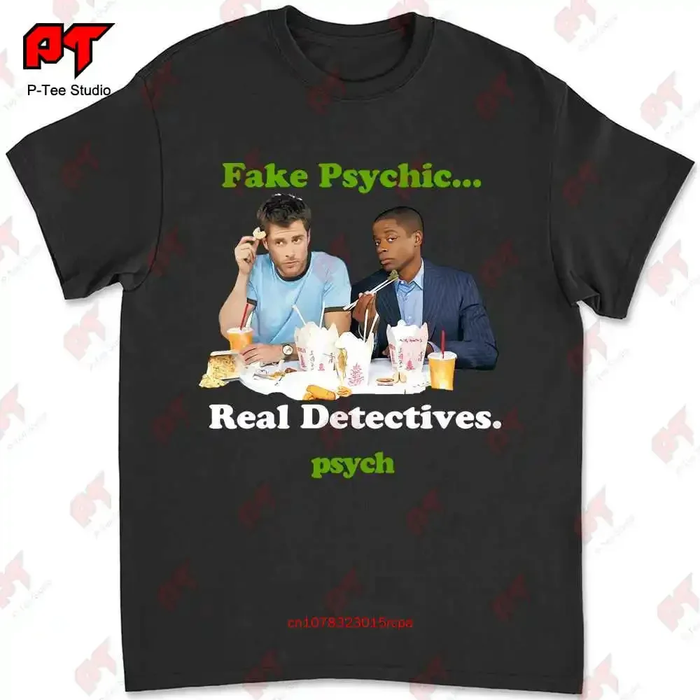 Psych Take Out Gus Shawn White T-shirt 3D47