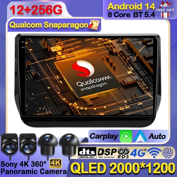 

Android 14 Car Radio For Hyundai H1 2 Grand Starex TQ 2017 - 2022 Carplay Auto Multimedia Player Navi GPS WIFI Video 2Din DVD 4G
