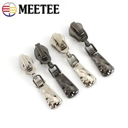 10/20Pcs Zipper Puller Head for 5# Nylon Metal Resin Zips Bag Pocket Zippers Slider Repair Kits Replacement Sewing Accessories