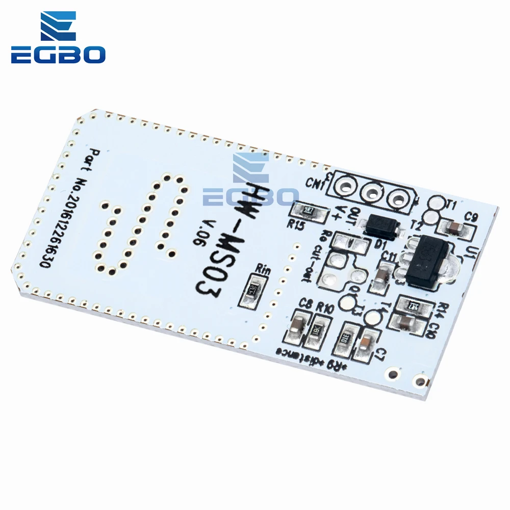 High Performance Motion Sensor Module Radar Motion Sensor HW-MS03 2.4GHz to 5.8GHz Microwave Radar Sensor Module for Arduino