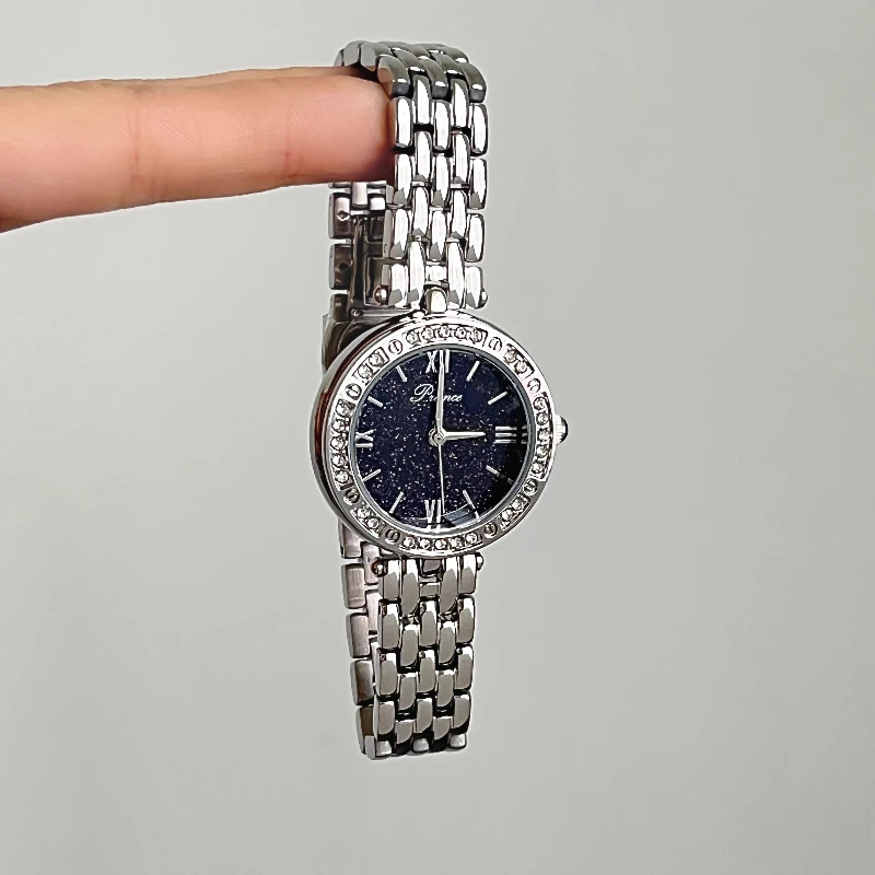 2025 waterproof quartz watch birthday gift niche light luxury fashion classic trend women's watch elegant and simple