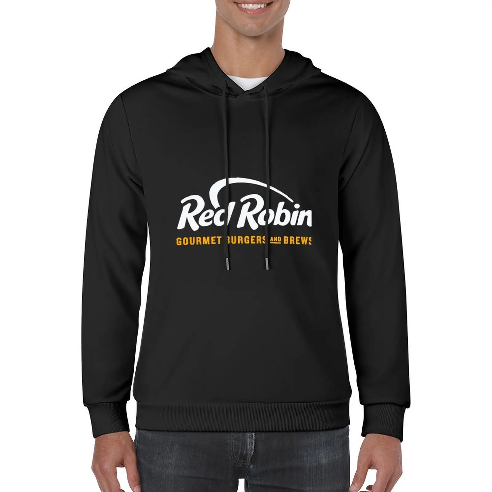 Red robin Food Black Hoodie japanese style men's clothes men's coat men clothing tracksuits