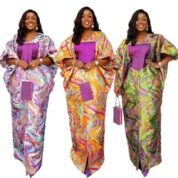 Fresh african dresses for woman Expensive jacquard fabric turkey dresses for woman luxury luxury long dresses