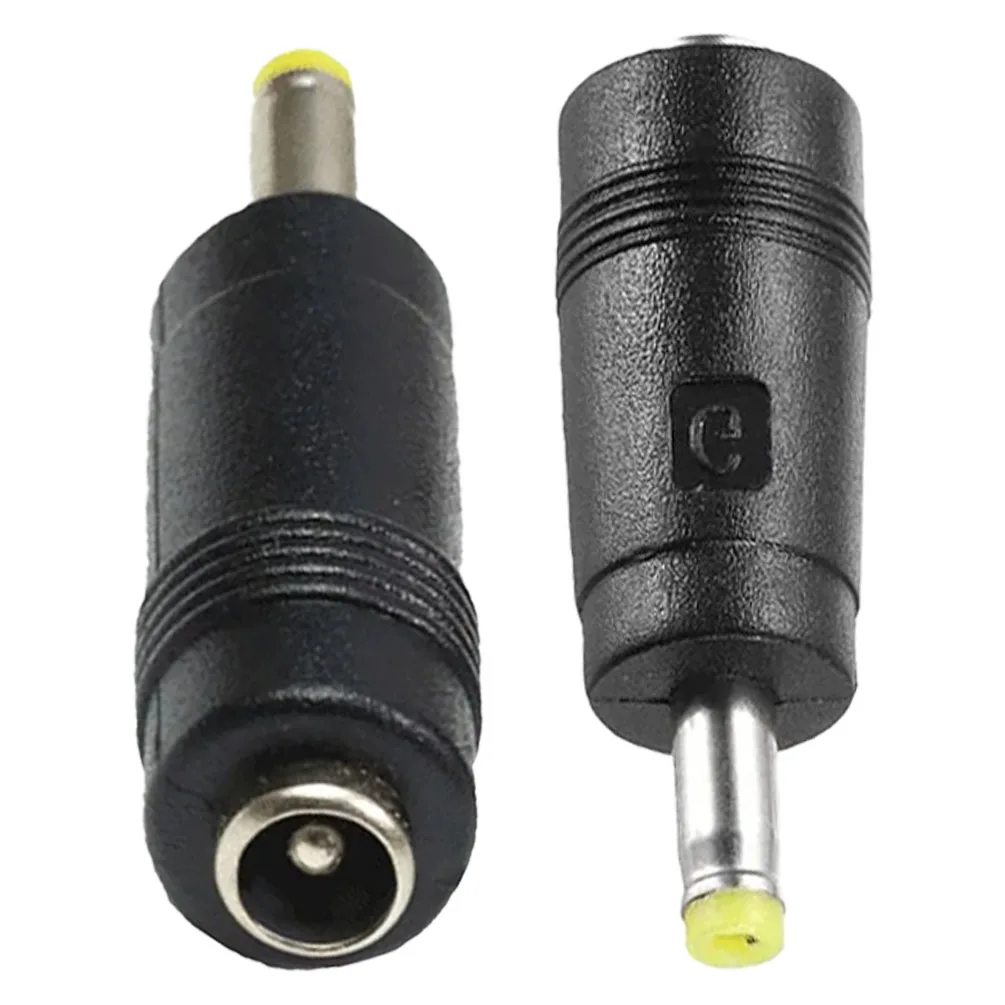 Juego de convertidores de adaptador de corriente CC de 5 piezas: adaptador de enchufe macho de 5,5 mm × 2,1 mm hembra a 4,0 mm × 1,7 mm para computadora portátil/PC/CCTV/LED/enrutador ﻿