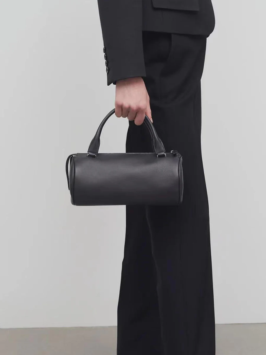 

2025 New Design Buet Handbag Commute Leather Pen Holder Large Capaci Women's Handbag Casual Simple Sle Soft Leather