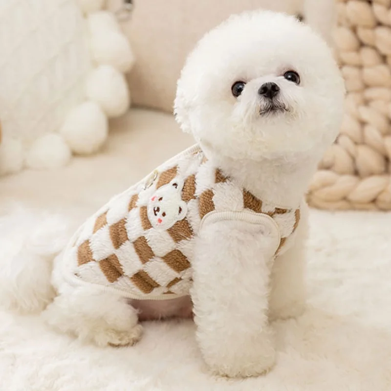 Pet Dog Clothes for Small Dogs Winter Dog Vest Jacket Fashion Puppy Coat Soft Warm Cat Jacket Coat Chihuahua Yorkie Pet Costume