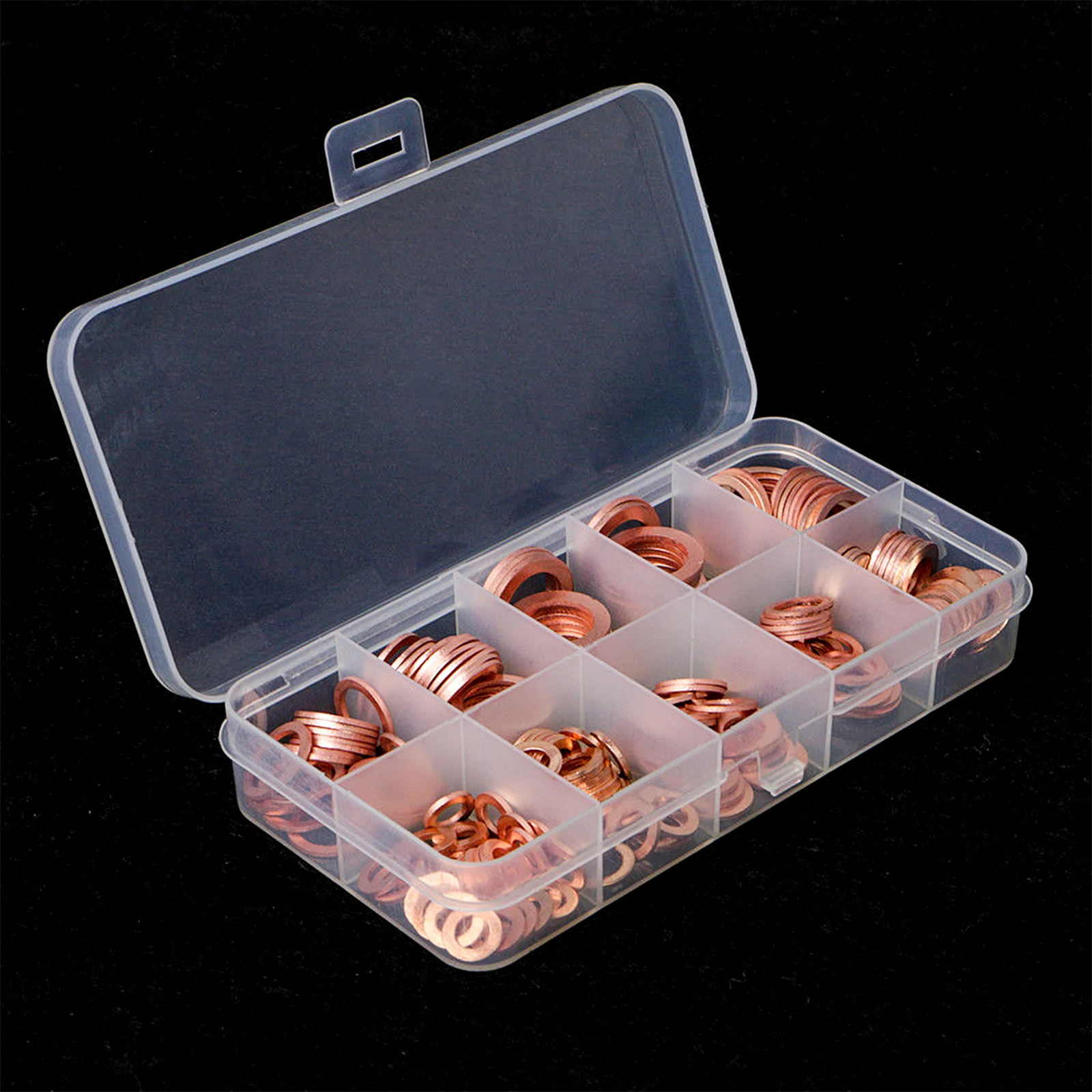 100/200Pcs Brass Washer Gasket Set Seal Flat Ring Assortment Kit Tap Plumbing Irrigation System Spacer Sump Plugs Crush Washers