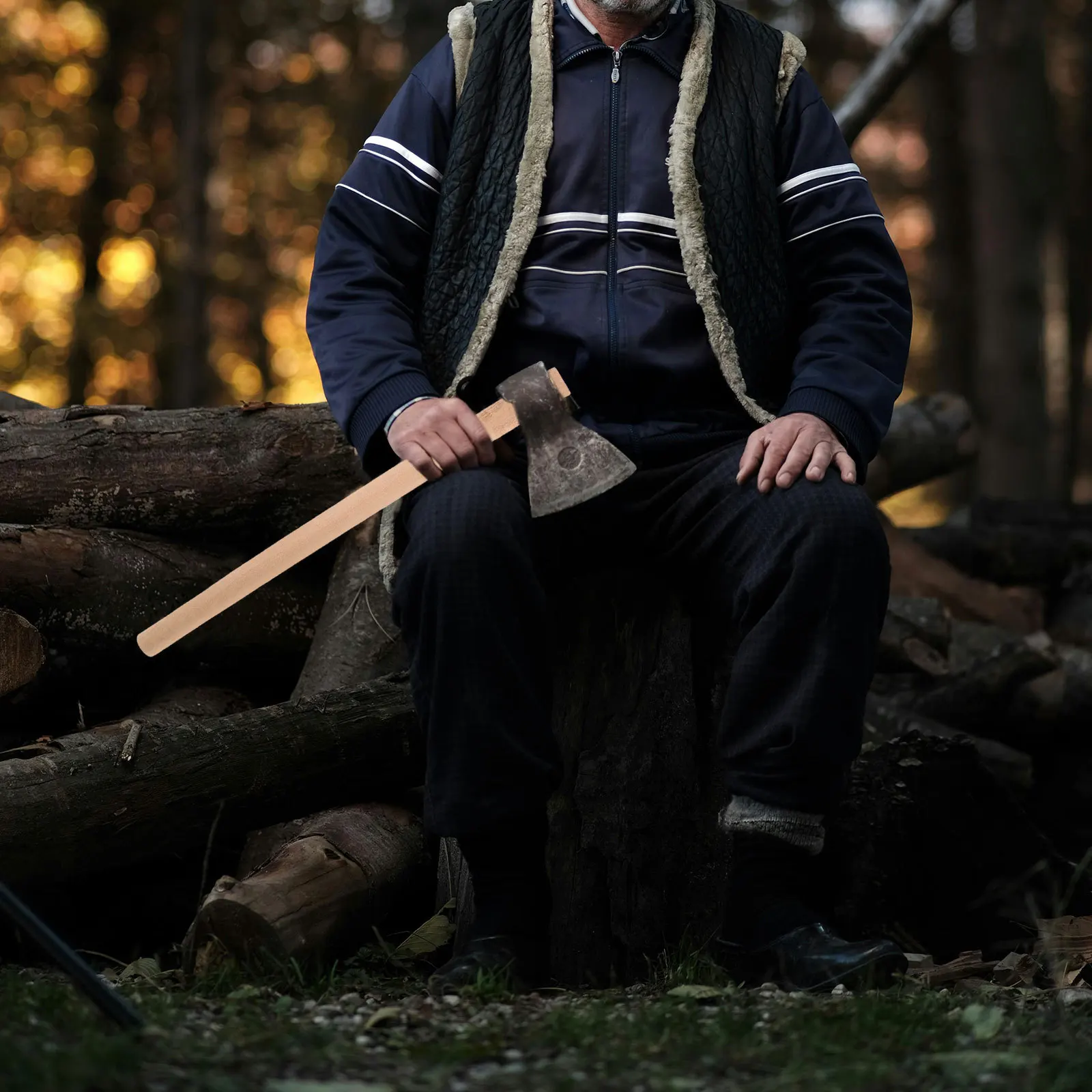 

1pc Hoe Handle Long Wooden Handle For Garden Hand Tools Hardwood Axe Garden Hand Tools Hammer Farming Tool Comfort Grip