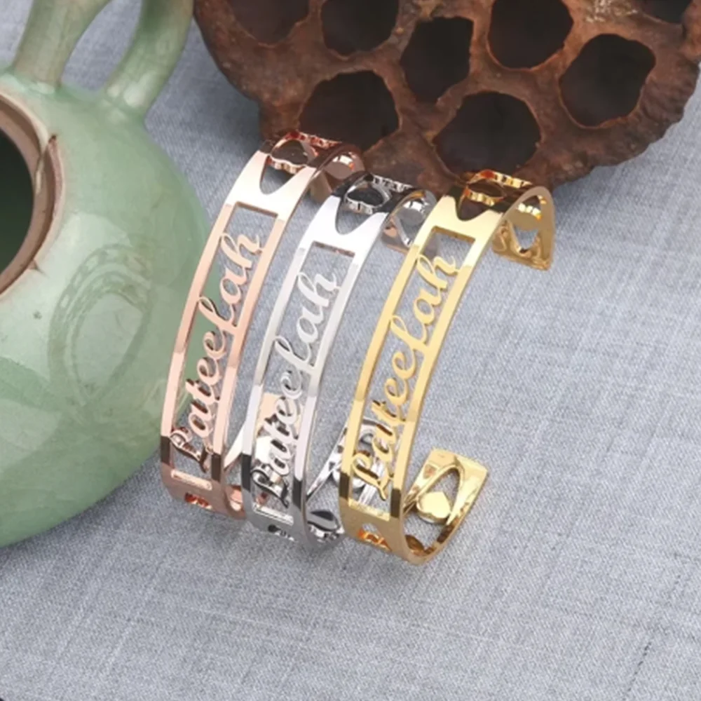 

Customized Name Love Bracelet Personalized Stainless Steel Bracelet, Men's and Women's Bracelets, Stainless Steel Jewelry Gifts