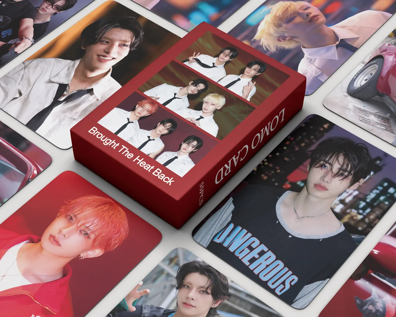 55Pcs Idol JUNGWON HEESEUNG SUNGHOON Lomo Card Photocard New Album Brought The Heat Back HD Photo Print Cards Fans Gifts