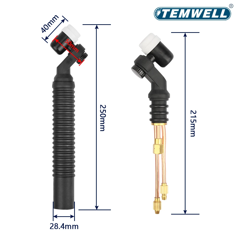 NR18 Tig Torch Head 360° Swivel Rotate Spin Neck Head 350A Swivel Welding Body For Argon Water Cooling - view 4