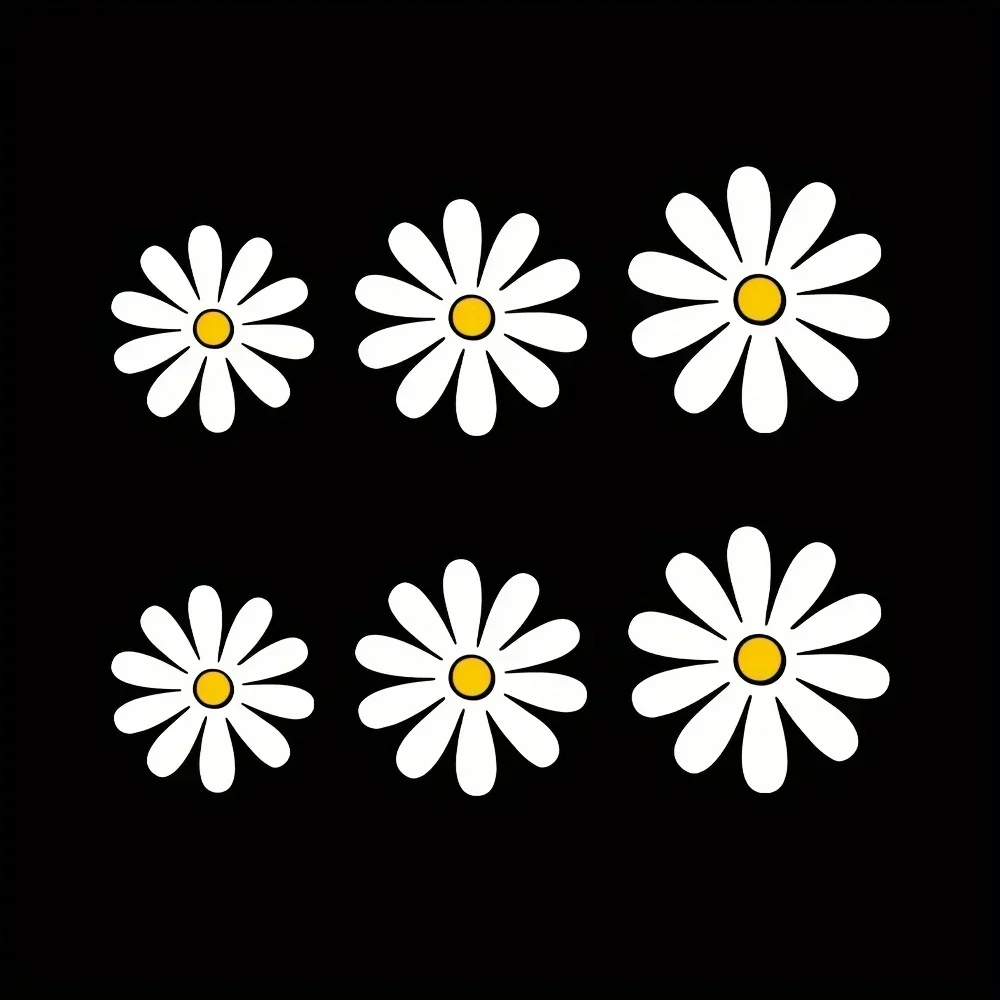 

1 компл. цветочная коллекция автомобильных наклеек «Ромашка», привлекательная наклейка для любителей автомобилей, чтобы украсить автомобили