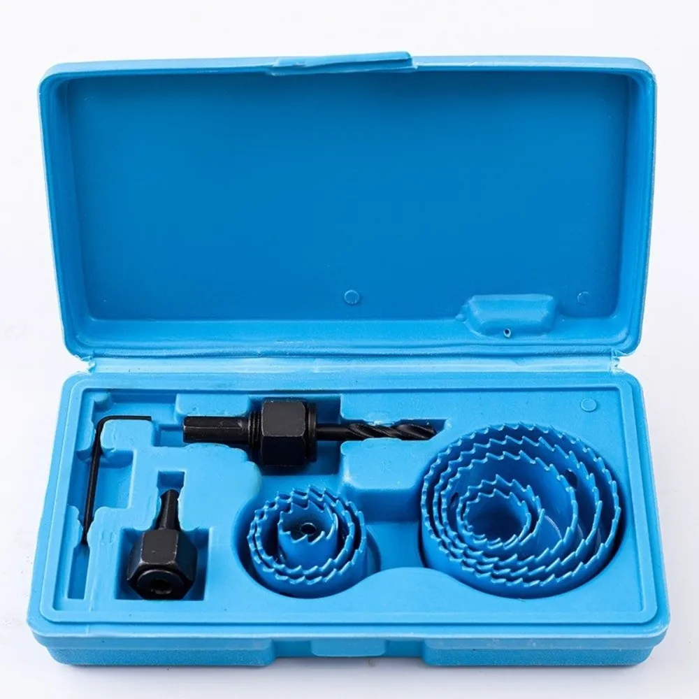Durable 19-64mm Hole Saw Set Carbon Steel Sharp Hole Cutter Set With Case Round Cutting Circular Hole Saw Drywall