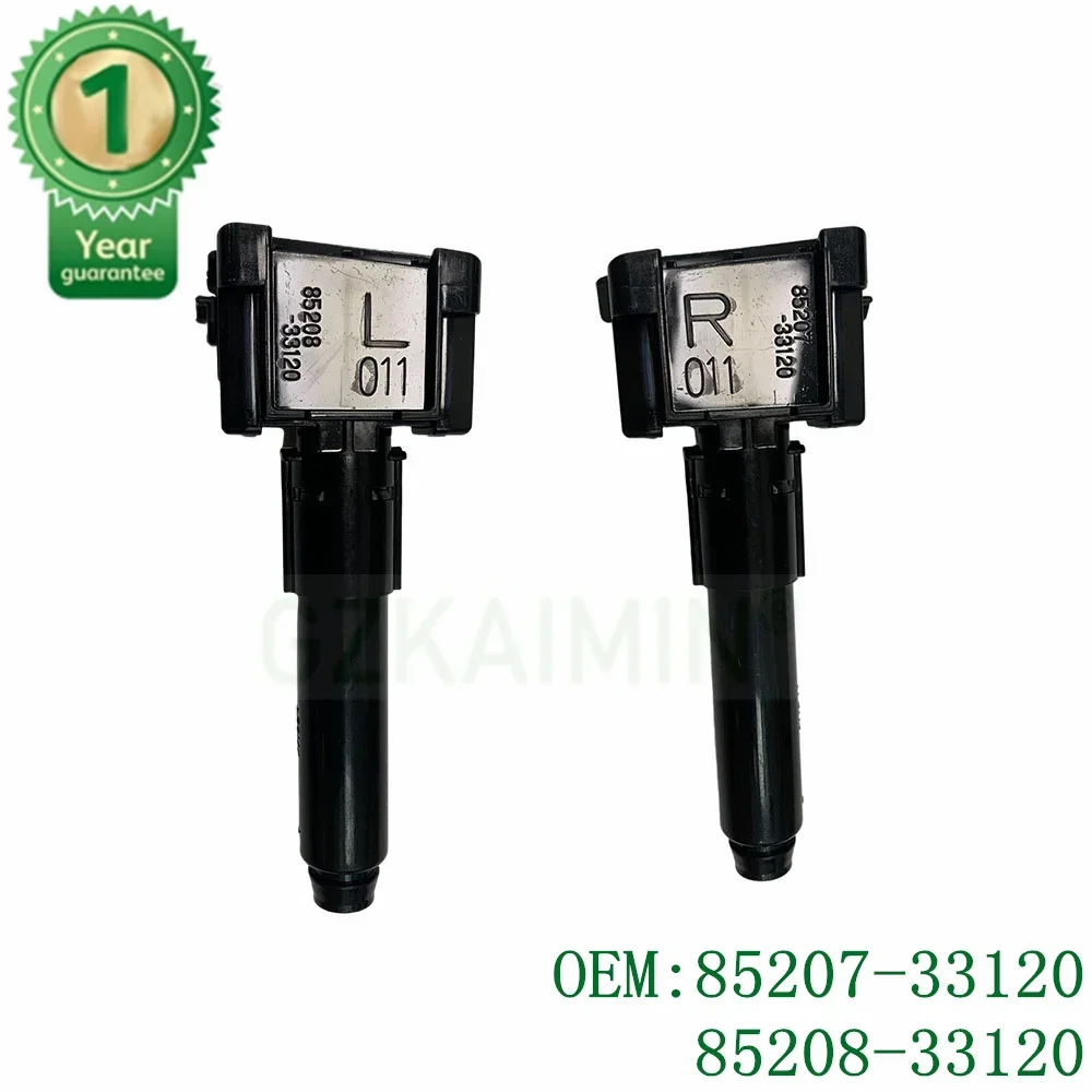 

2 шт., высокое качество OEM 85207-33120 85208-33120, левая и правая насадка для омывателя фар для Toyota Camry 2018-2019