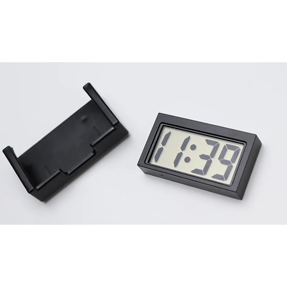Car Mini Electronic Clock Big Screen LCD Digital Clock Digital Display Automobiles Dashboard Decoration Car Interior Accessories