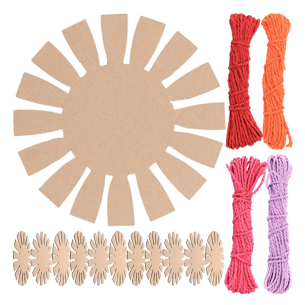 1Set Paper Weaving Basket Materials for Easy to Use Creative Craft Kit Develops Fine Motor Skills Parent Interaction