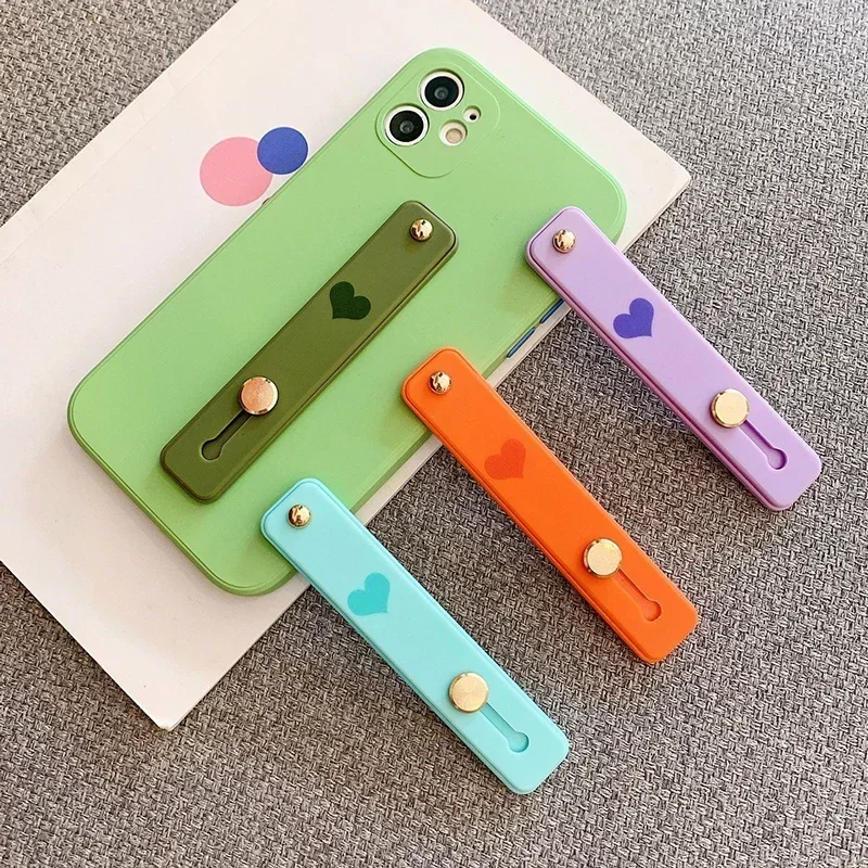 العالمي المعصم الفرقة حامل الهاتف سيليكون البنصر دفع سحب قوس آيفون سامسونج Xiaomi الهاتف قبضة حامل الهاتف المحمول