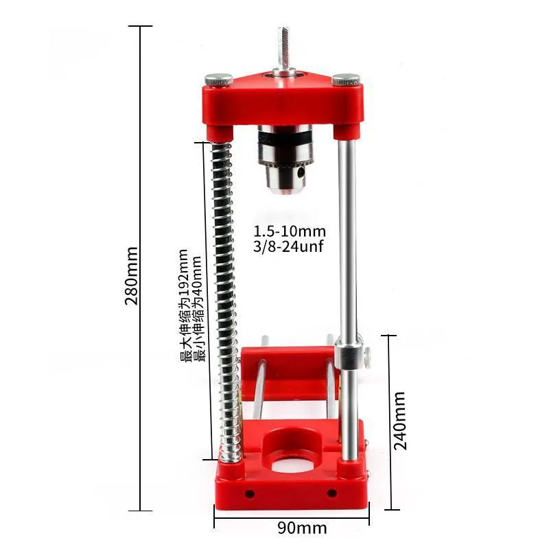 2024 Woodworking Drill Locator Adjustable Punch Locator Hole Drill Guide Alloy Steel Drilling Template Guide Tool