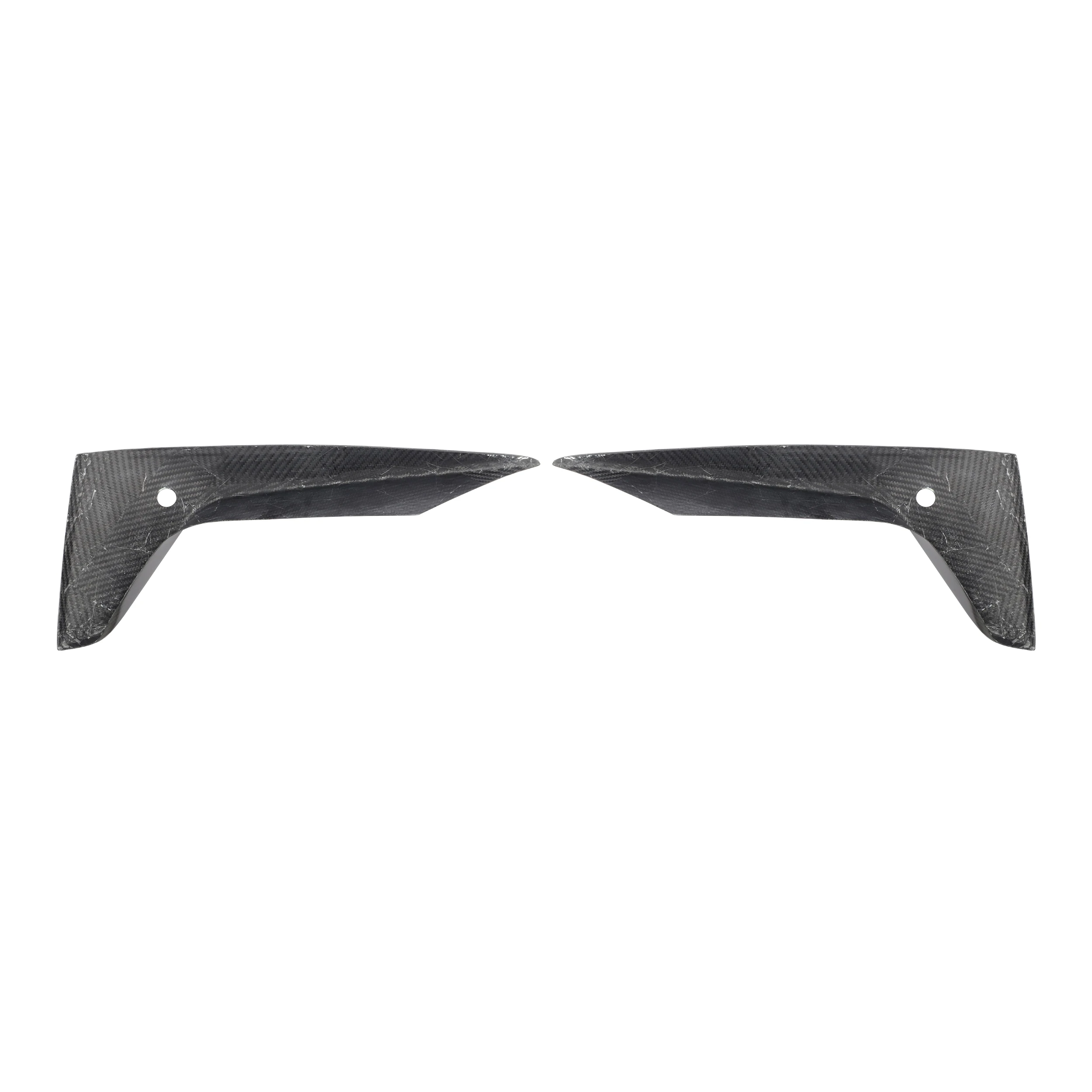 

Good Fitment Dry Carbon Fiber M2C F87 Upper Bumper Splitter Trims for BMW F87 M2C 2019+ Front Vent Splitters