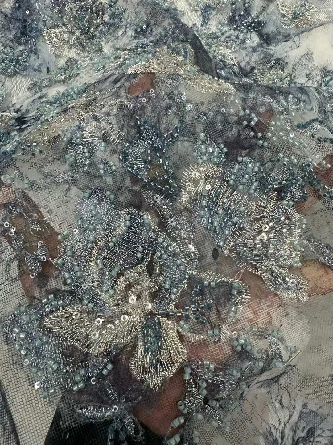 قماش دانتيل مطرز أفريقي قماش دانتيل فرنسي جميل قماش شبكي أقمشة دانتيل نيجيري ترتر للنساء فستان حفلات الزفاف