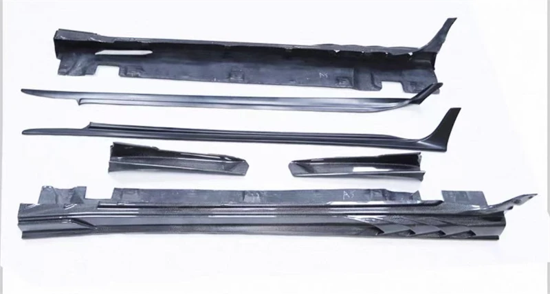 Para mercedes benz amg gt50 gt53 gt63 2018 2019 2020 2021 2022 rea saias laterais de fibra carbono spoiler painel