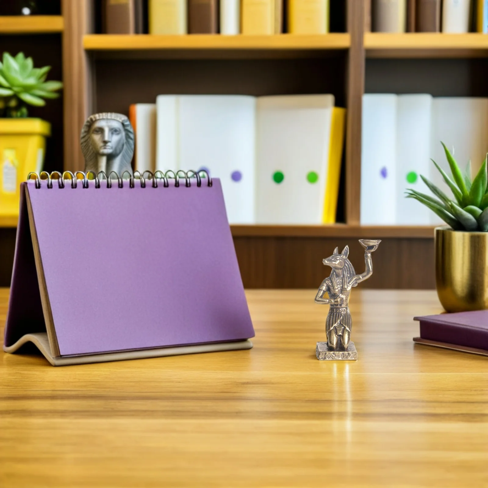 

Retro Anubis Statue Brass Craft Egypt Decor Golden Desktop Exquisite Tabletop Decoration Small Egypt Statues