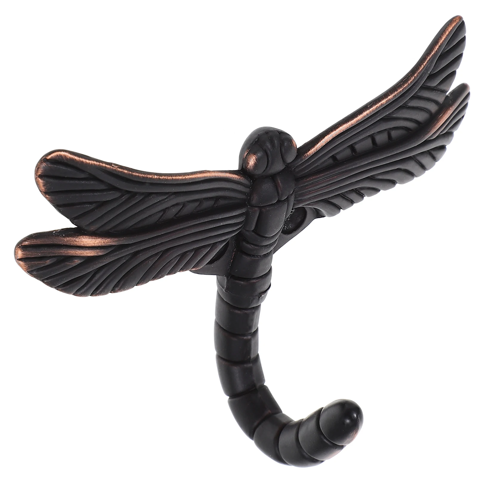 

Creative Wall Hooks Zinc Alloy Dragonfly Shape Vintage Coat Hooks Thick Hook Bathroom Kitchen Hotel StorageHooks Hanging Coats