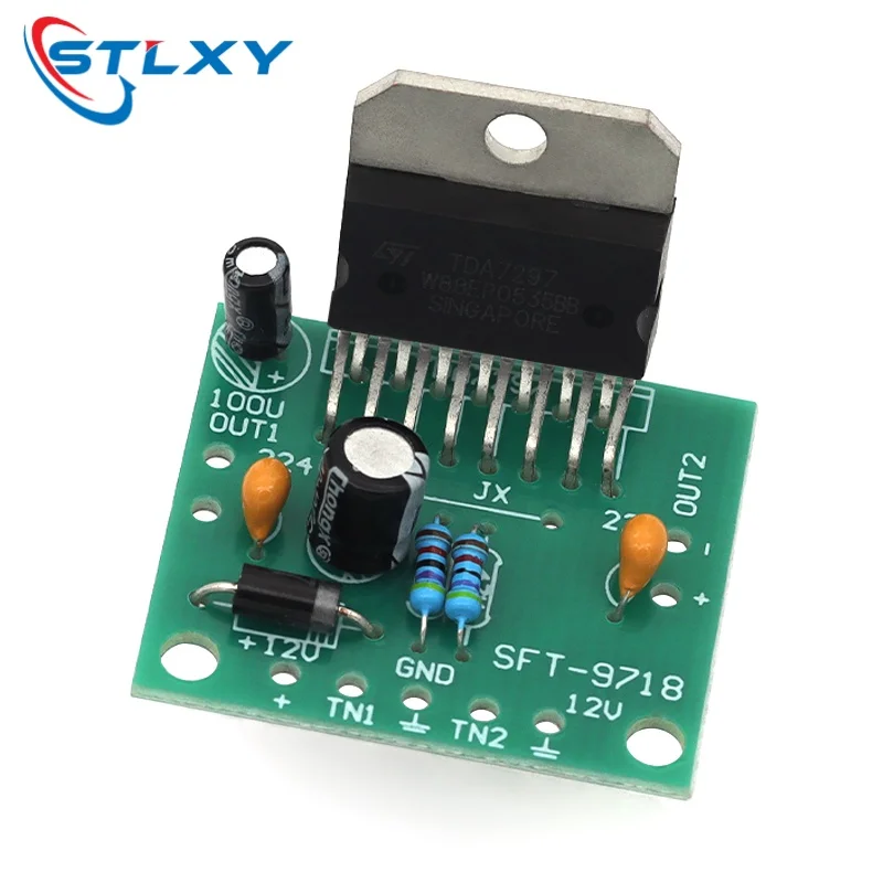 Amplifier Board TDA7297 Audio Speaker Amplifier Sound DC 12V Dual Audio Encoding 15w Electronic Diy kit Transceiver Amp enceinte