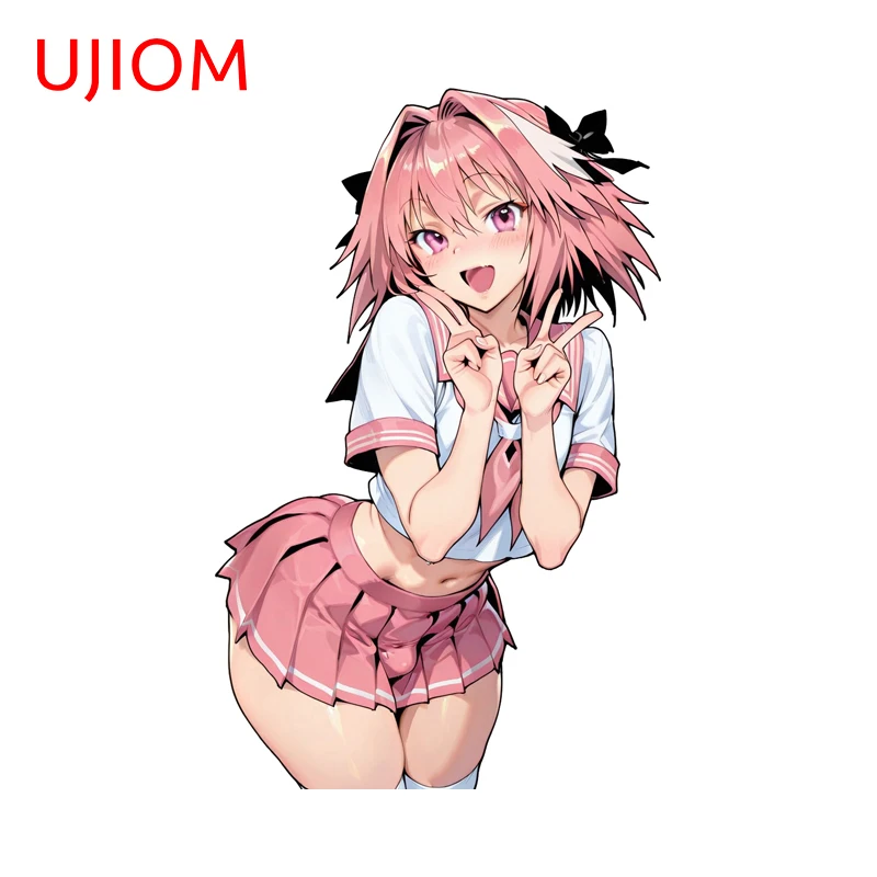 UJIOM Kawaii Femboy Astolfo Wall Stickers Fashionable Beautiful Air Conditioner Decal Creative Personality Amusing Wallpapers