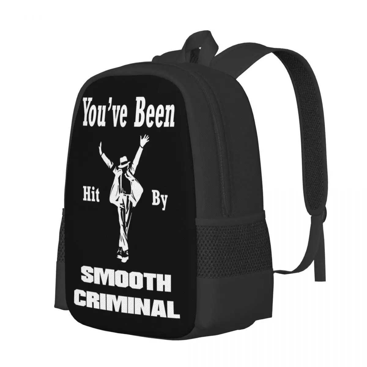 Vintage MJ Smooth Criminal Michael Jackson Backpack Daypack Large Capacity Kids BookBag School Bag Shoulder Bags for Men Women