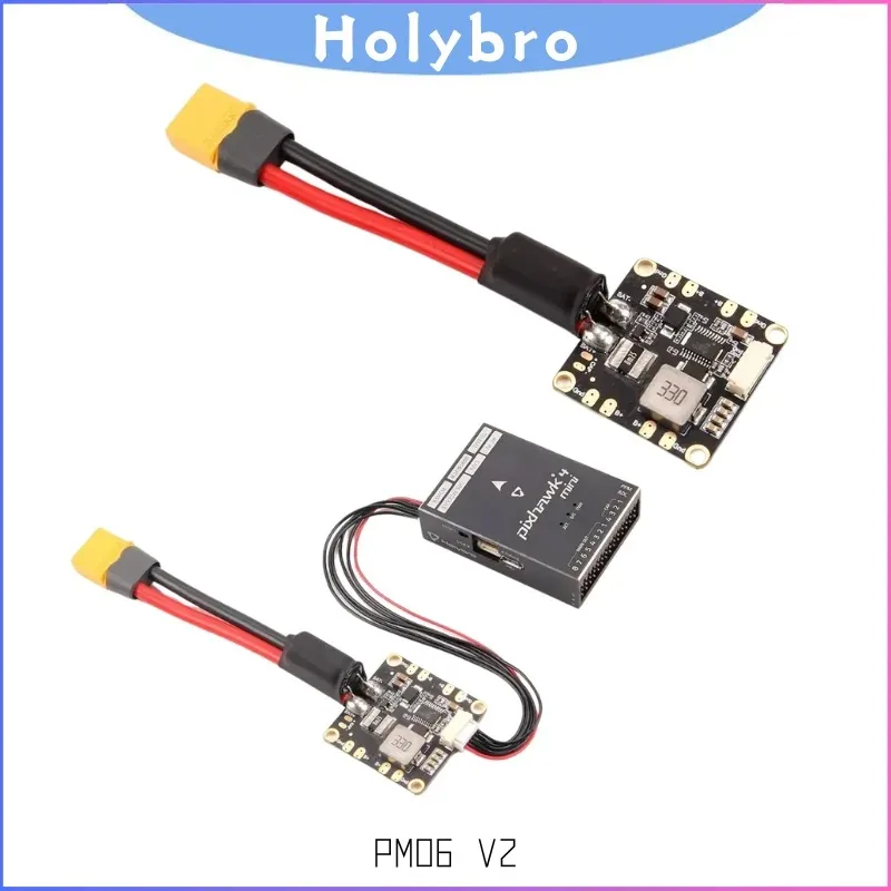 

Holybro New PM06 V2 Power Module: 2S-14S 60A Input for Pixhawk 4/4 Mini, Durandal & Pix32 Flight Controllers – 14S Drone PDB