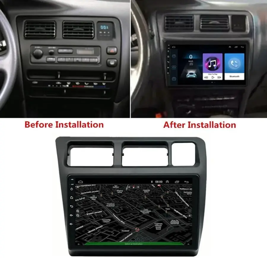 

9Inch Car Stereo Radio Android 13 Carplay GPS WIFI Cam Compatible for 1991-1997 Toyota Corolla LHD Manual AC
