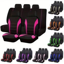 Four Season Universal Car Front/Rear Seat Cover Polyester Fabric Protect Seat Covers Safe Truck Van SUV Seat Protecto Accessory
