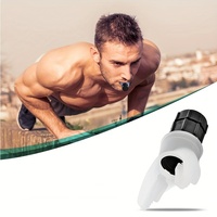 1pc portable respiratory training device increases lung capacity, aerobic adjustable resistance exercise device quickly increase