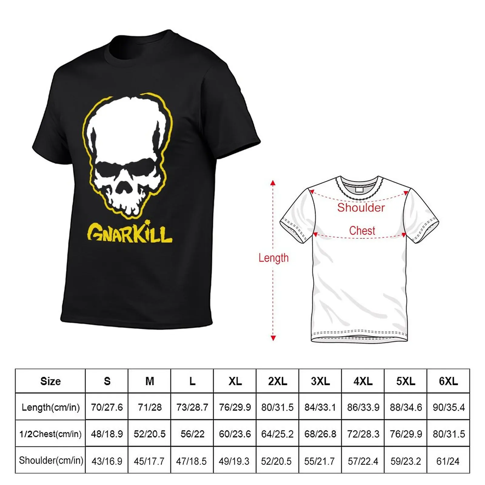 New GNARKILL T-Shirt tees funny t shirts Aesthetic clothing heavy weight t shirts for men