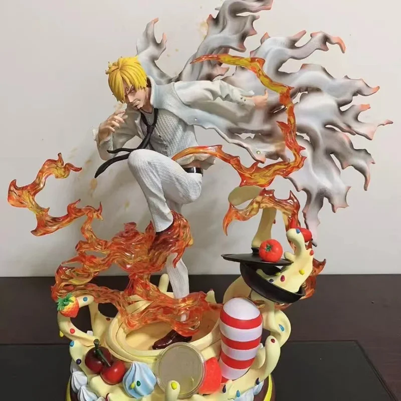 ホットバンダイワンピースブラインドボックスアニメフィギュア GK ロロノア・ゾロ三刃 Sa-最大マンガアクション像コレクションモデル子供のおもちゃ