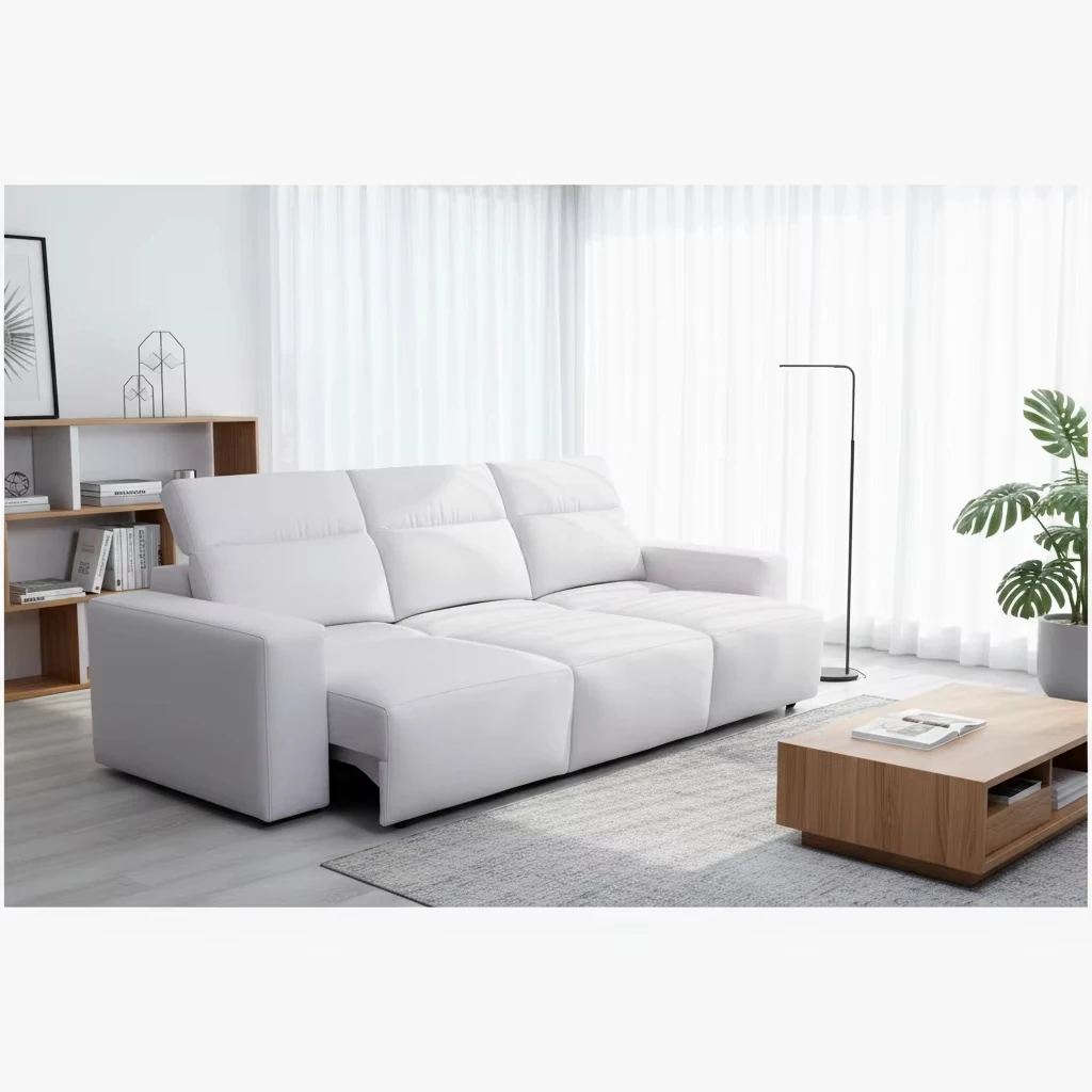 

#Electric Recliner Sofa Fabric Bed Modern Reclining Sofa Set