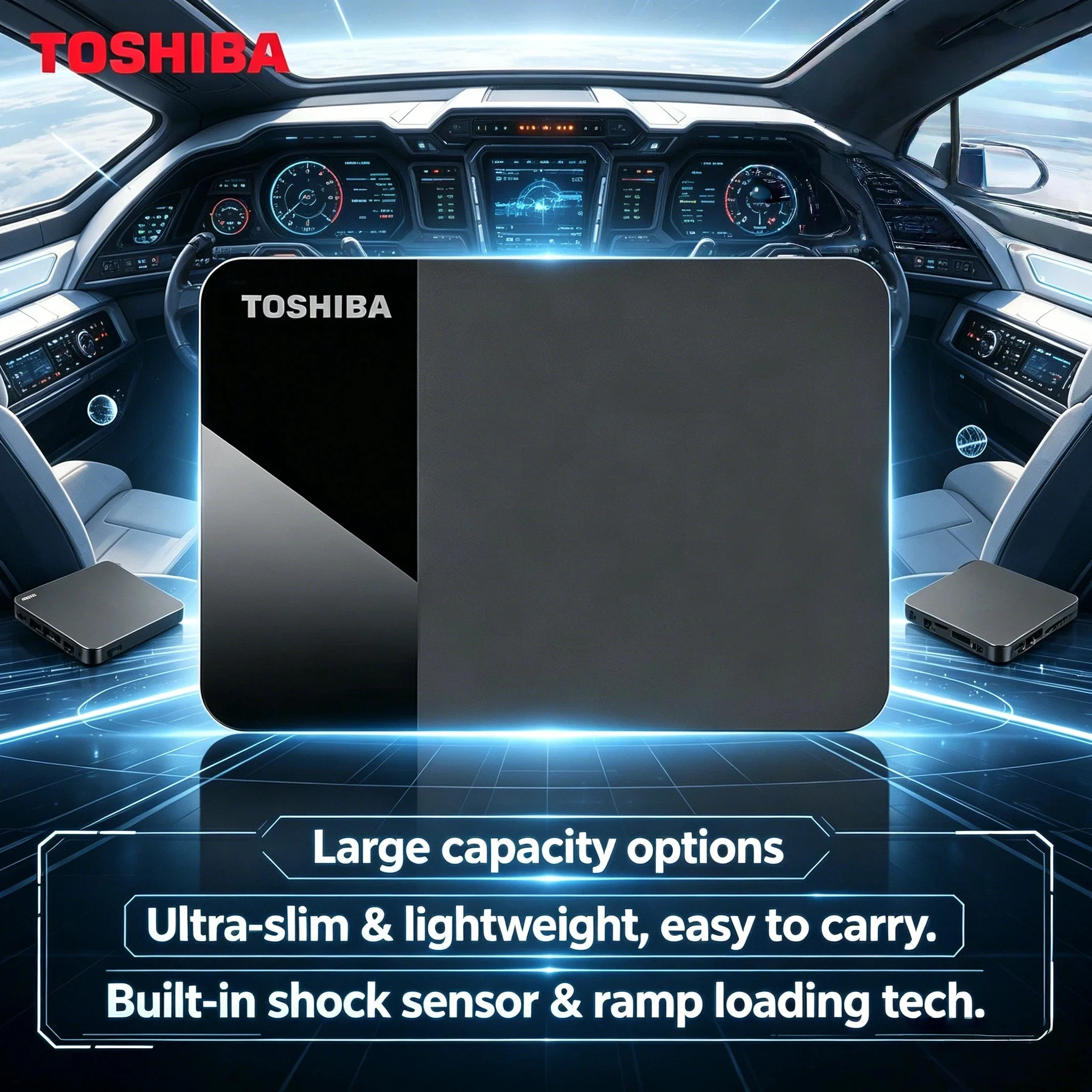Toshiba B3 4TB 2TB 1TB Portable External Hard Drive USB3.0 Canvio Ready 2.5 Inch Hard Disk for Laptop Mac Android Max Plus V30