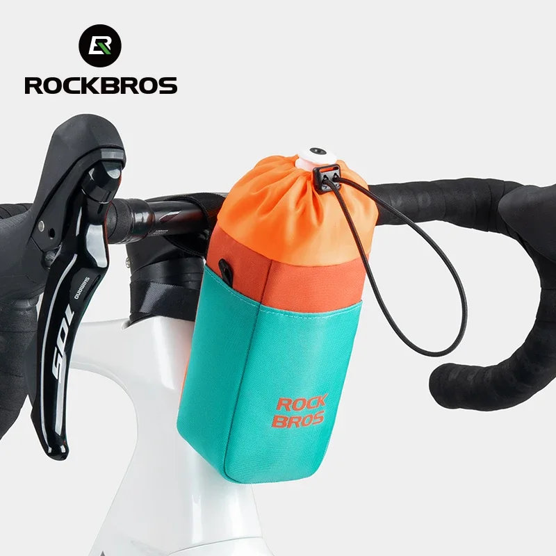 

ROCKBROS Bicycle Water Bottle Bag Bike Handlebar Saddle Bags Insulation Thermal Cycling Bottle Bag Multifunction Shoulder Bags