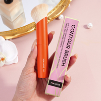 MAANGE Orange Makeup Brushes Angled Foundation Contoured Concealer Brush Essential Cosmetic Blending Makeup Tools for Beginner